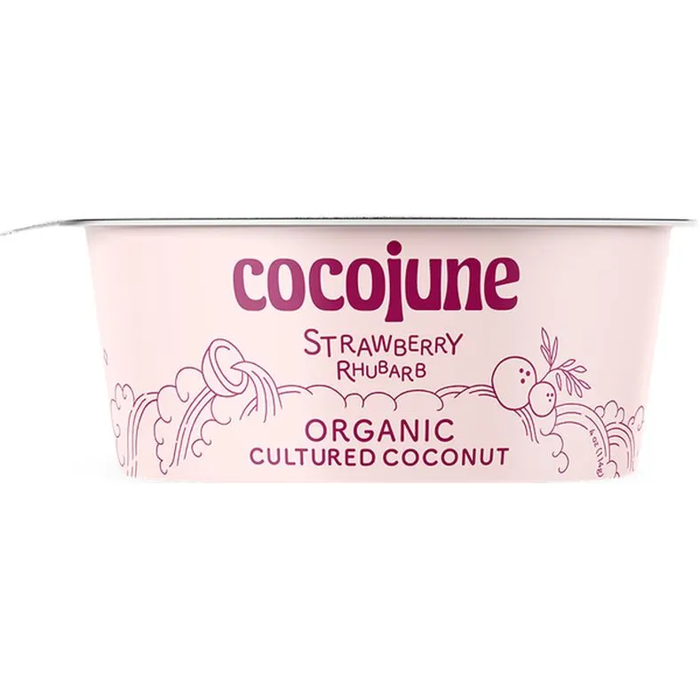 cocojune Organic Strawberry Rhubarb Cultured Coconut