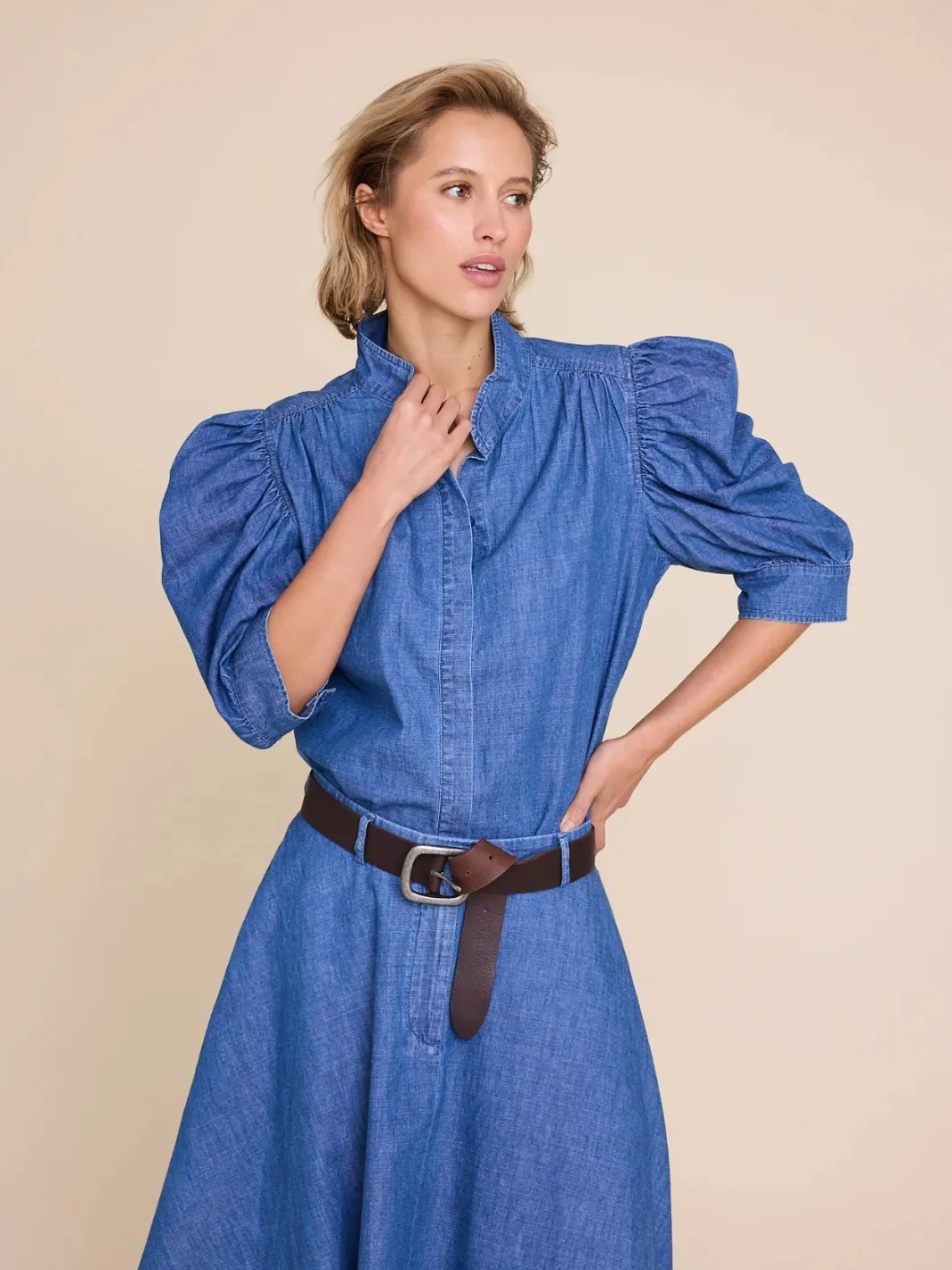 FIONA DENIM BLOUSE
