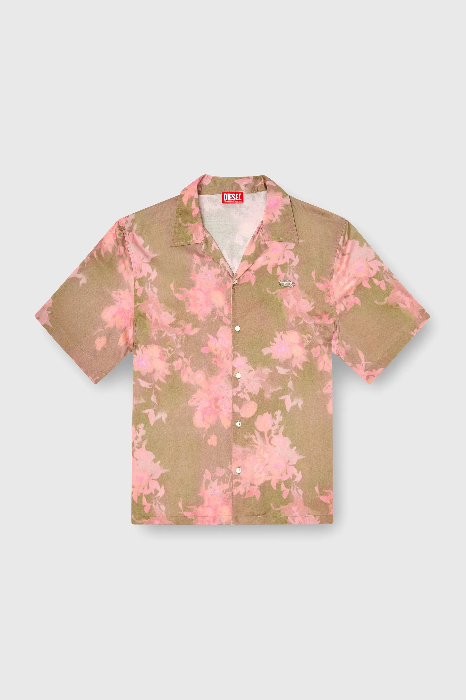Lyocell shirt with all-over floral print