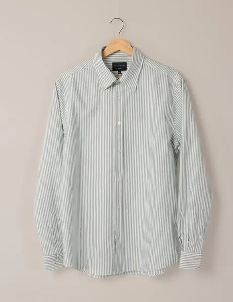 Evan Stripe Shirt Green