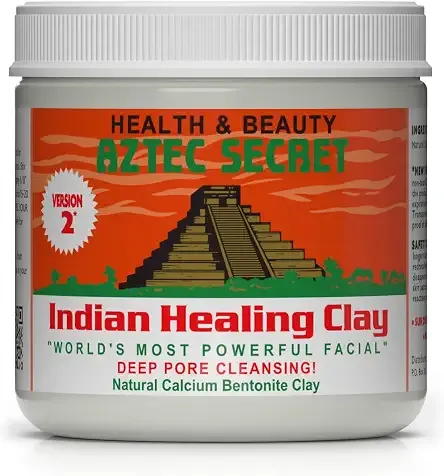 Aztec Secret– Indian Healing Clay 16 Oz – Deep Pore Cleansing Facial & Body Mask – The Original 100% Natural Calcium Bentonite Clay – New Version 2