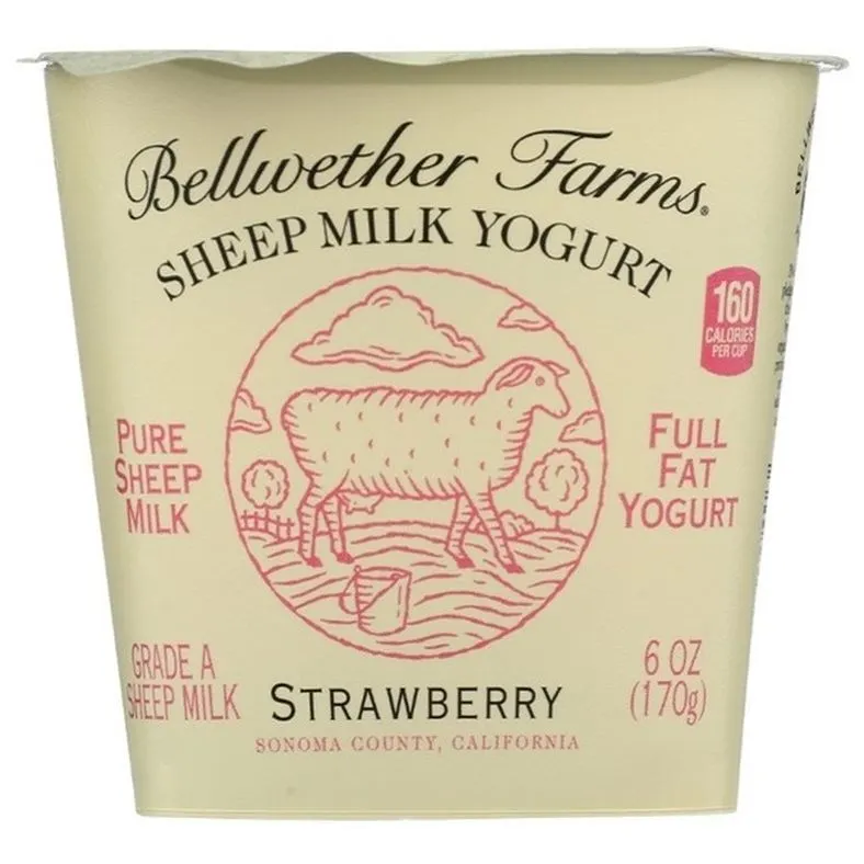 Bellwether Farms Sheep Milk Yogurt, Strawberry