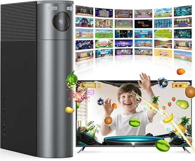 MetFut Motion Video Game Console for Kids & Adults, Plug & Play AR Camera Games for TV, for Indoor Physical Play & Interactive Family Fun. Great for Family Game Night, Playtime, and Playdates