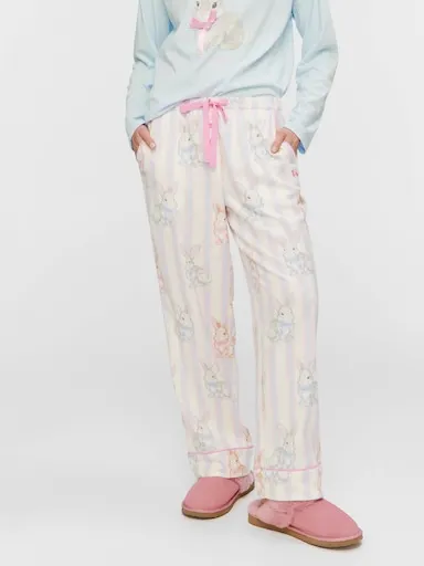 Bow Bunny Bamboo Flannelette Classic Pj Pant