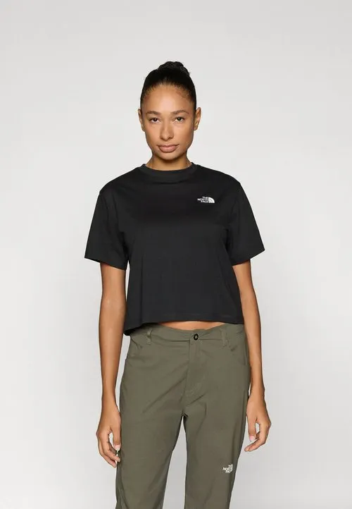 EVOLUTION SIMPLE DOME CROP TEE - T-shirts med print - black