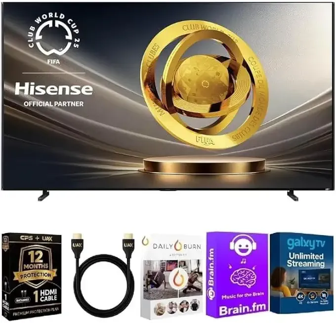 Hisense 116UXKIT2 116 inch Class UX Series 4K UHD QLED RGB Mini LED Smart Google TV with Dolby Vision HDR WiFi