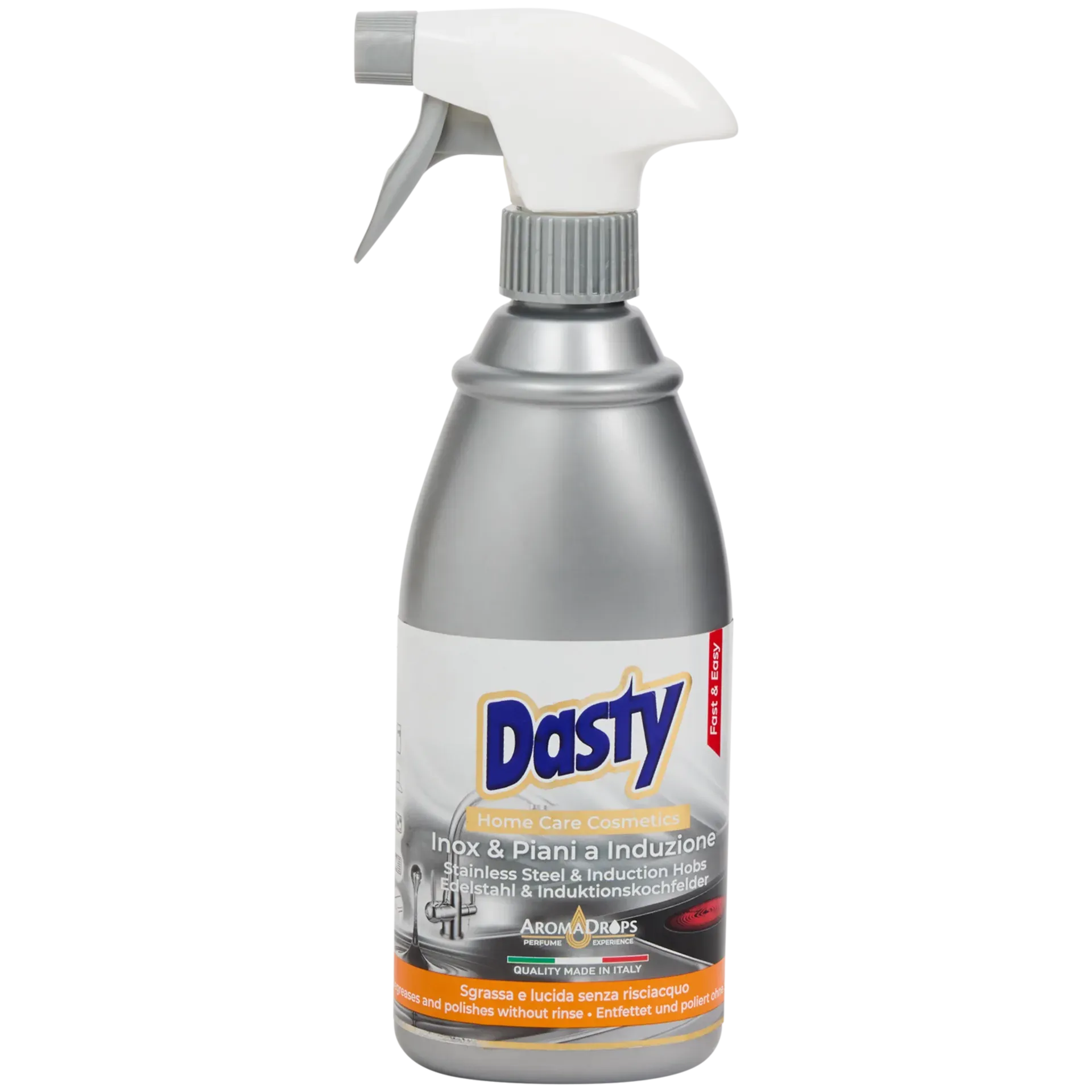 Detergente per acciaio inox e piastre a induzione Dasty
