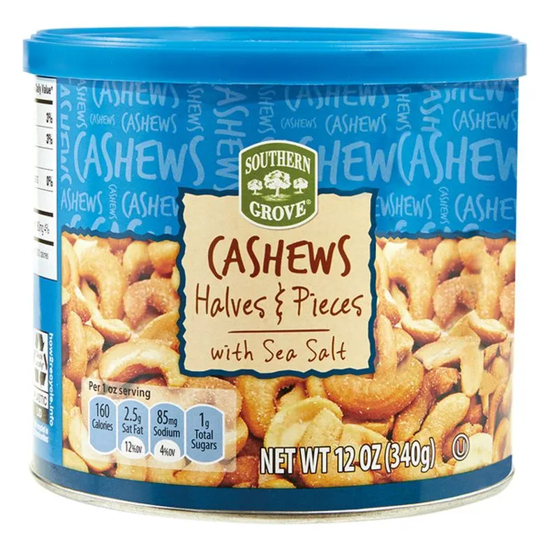 Southern Grove Cashew Halves and Pieces with Sea Salt