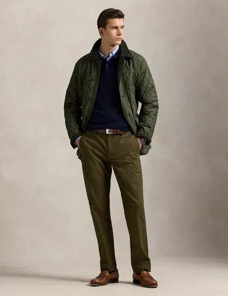 Quilted Car Coat Company Olive