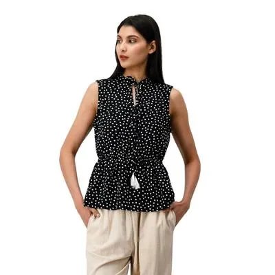 Blusa Mxstaza Mujer Full Print de Puntos