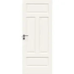 Innerdør style 04n 7x20 hvit bomull formpresset dør 4 speil