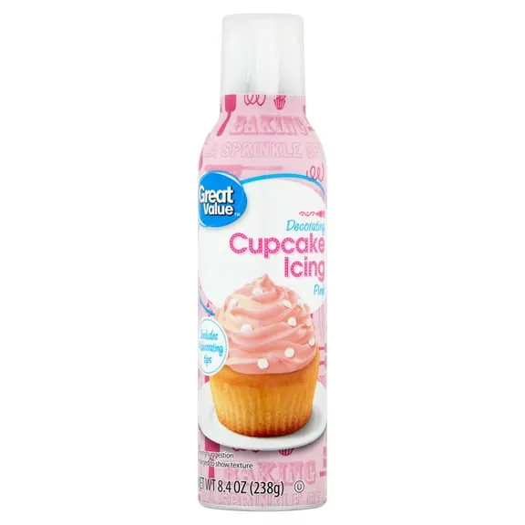 Great Value Pink Cupcake Icing, 8.4 oz $4.56