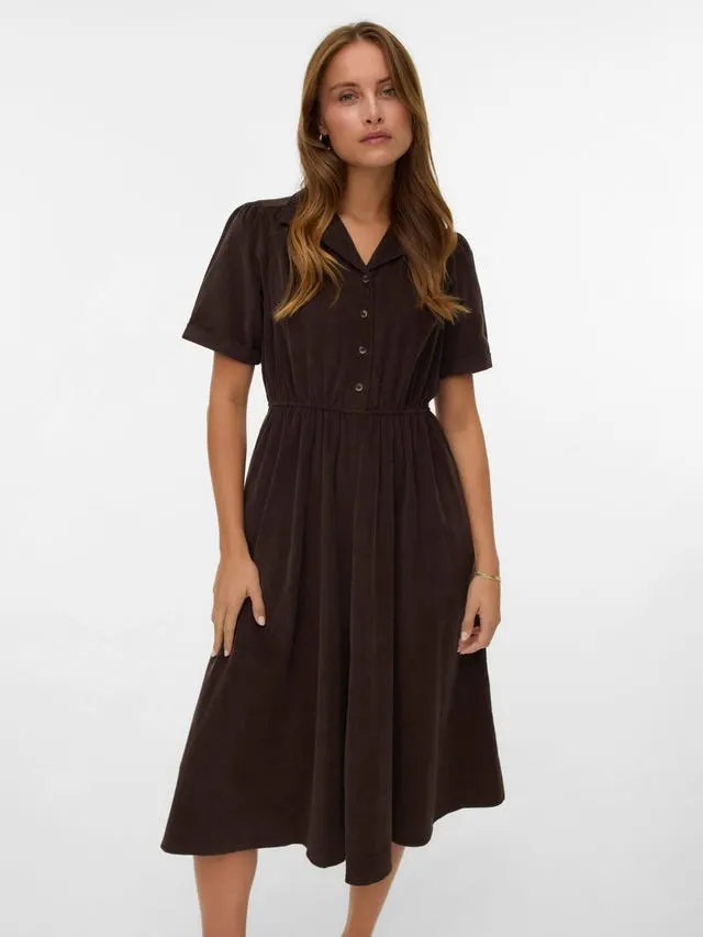 VMRAY Corduroy Midikjole