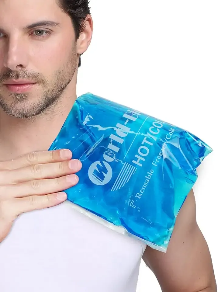 Extra Large Gel Ice Pack for Injuries – Reusable Hot & Cold Compress for Back, Shoulder, Knee & Neck Pain Relief, Long-Lasting Cold, Flexible Therapy Pack, Post-Surgery Recovery, 12.4" x 8.3"