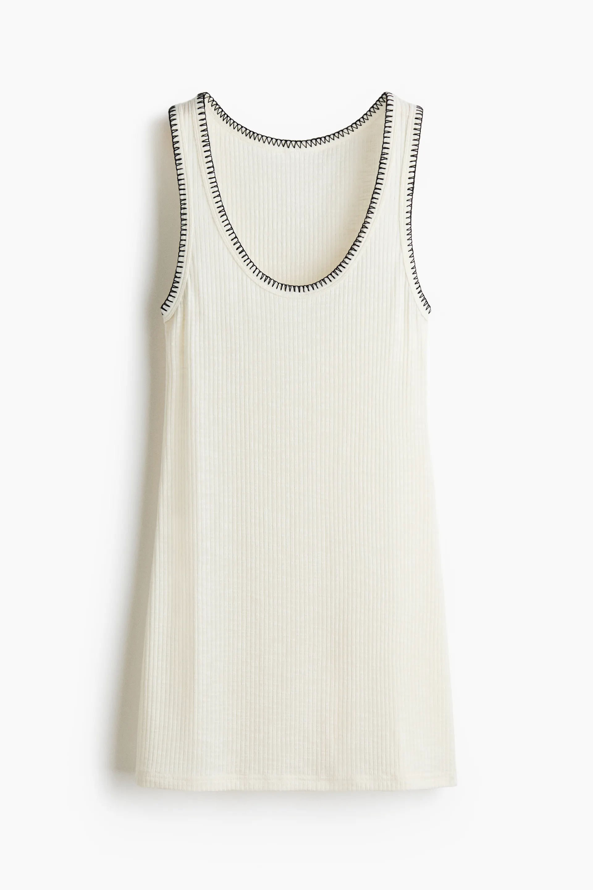 Vestido en tejido acanalado