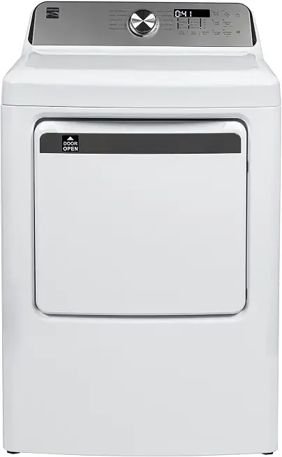 Kenmore 7.0 cu. ft. Front Load Electric Dryer - with Guard to Reduce Wrinkles & Static - Smart Sensor Drying - LED - White