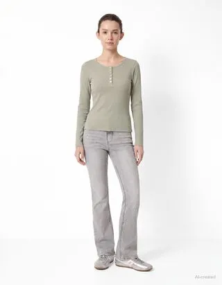 Jeans - Bootcut Fit - grigio