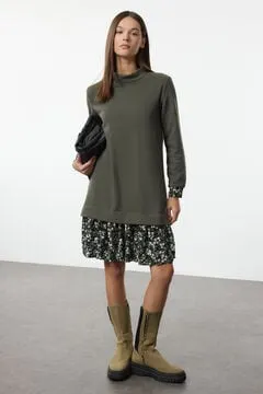Vestido mini jersey