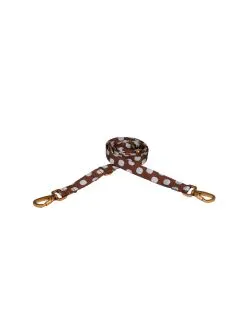Dogguo Dot Leash - Riem - 200x2.5 cm Bruin Lichtblauw M
