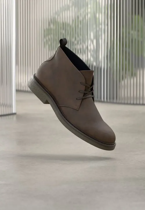 Casual snøresko - brown