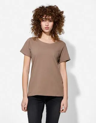 T-shirt - Percentuale di tessuto elasticizzato - marrone