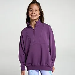 DSG Girls' So Soft 1/2 Zip Top