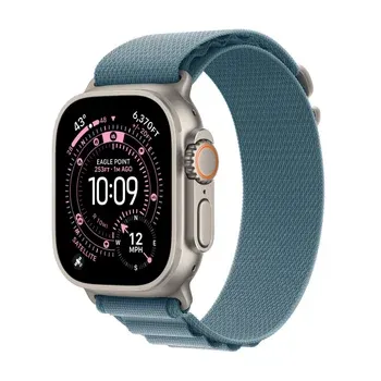 Apple Watch Ultra 3 (GPS + Cellular) 49mm Natural Titanium Case with 5G and Satellite Communications (Size M/L)