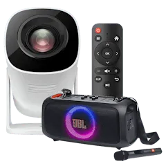 COMBO JBL PARTY BOX + MINI PROYECTOR STEREN