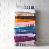 Home Expressions Solid & Stripe Bath Towel