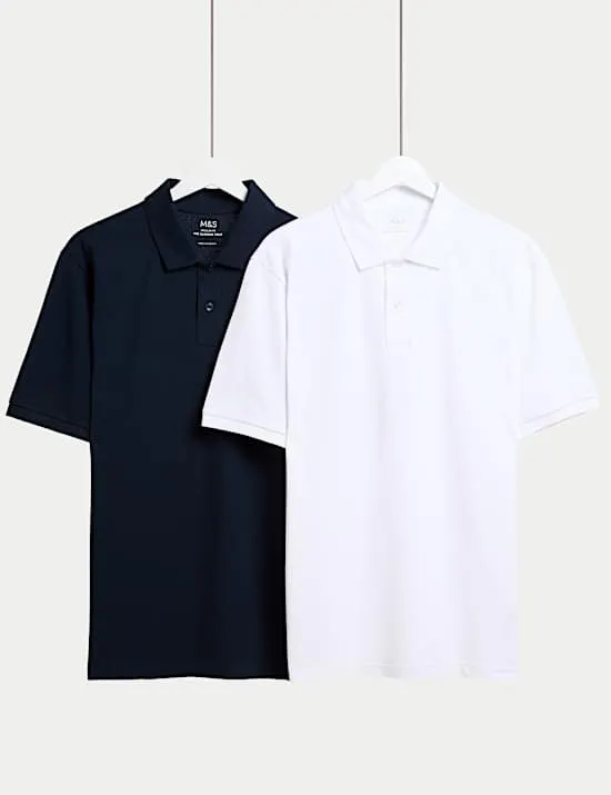 Ultimate 2 Pack Cotton Rich Polo Shirts