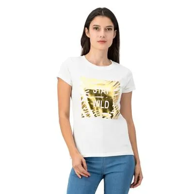 Playera Mxstaza Mujer Estampado Frontal Stay Wild