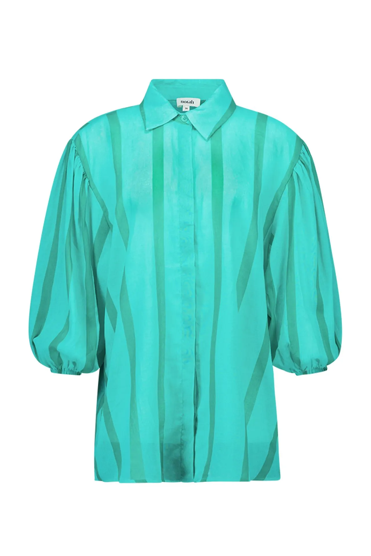 Groene gestreepte blouse