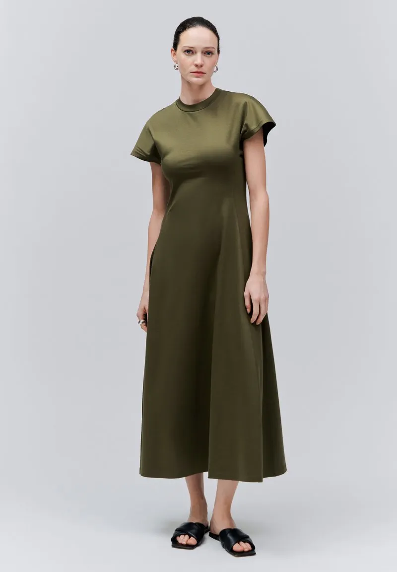 IOONDYNE* - Jerseykjole - moss green