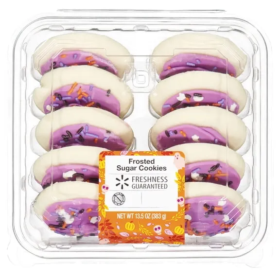 Freshness Guaranteed Halloween Purple Boo Frosted Sugar Cookies, 13.5 oz, 10 Count $3.97 29.4 ¢/oz