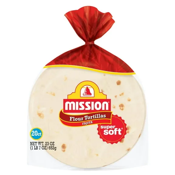 Mission Super Soft Flour Tortillas, Fajita Size, 20 Count $3.48 15.1 ¢/oz