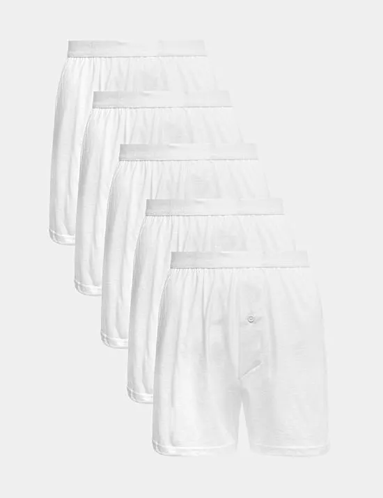 5er-Pack Cool & Fresh™-Boxershorts aus reinem Baumwoll-Jersey