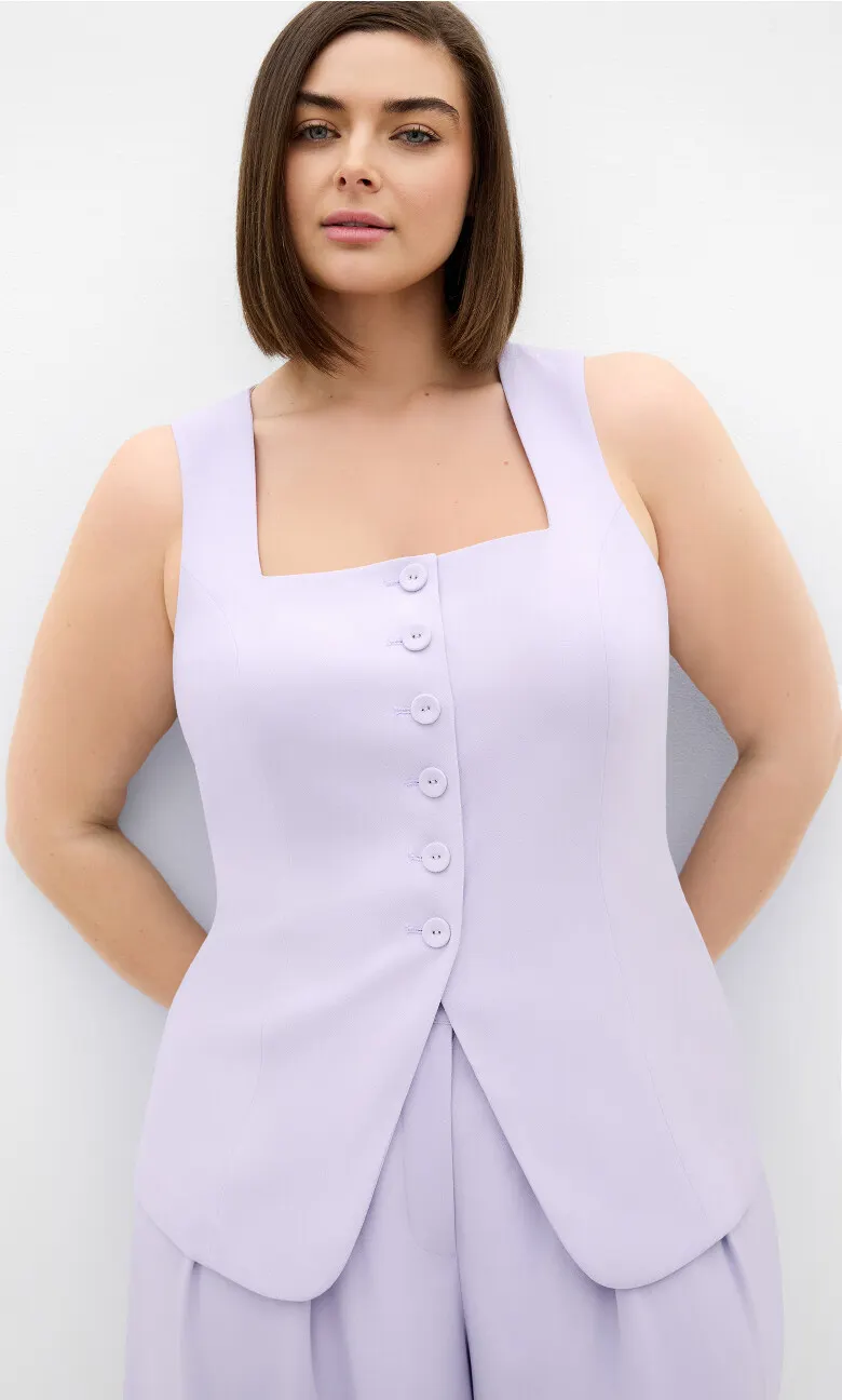 Abbie Vest - lilac