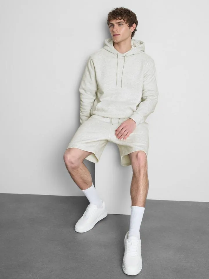 Sweat à capuche en mélange de coton