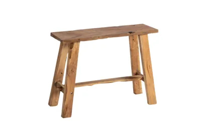 Lodge Living bankje oud teak zwart 60 cm
