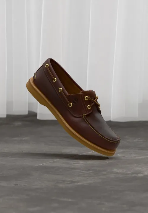 VIBRAM CRAFTED BOAT 2 EYE - Båtsko - medium brown