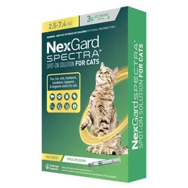 Nexgard Spectra Spot-on Treatment for Cats 2.5-7.4kg