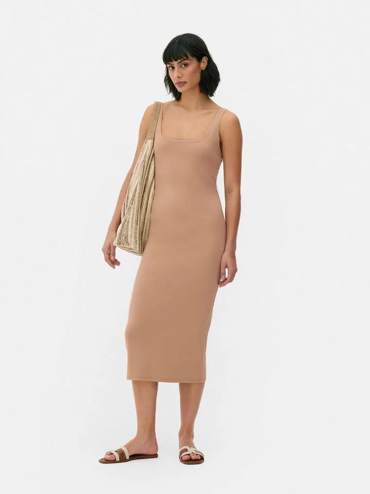 Robe débardeur en jersey