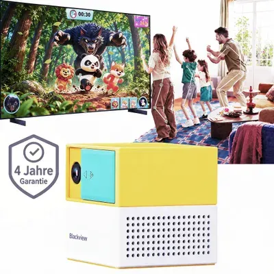Blackview PlayPop 8 Spielkonsole, 17-Punkt-KI-Tracking, ohne Controller, bis 4 Spieler, 6 Spielkategorien, HDMI, Geschenk für Kinder, Original