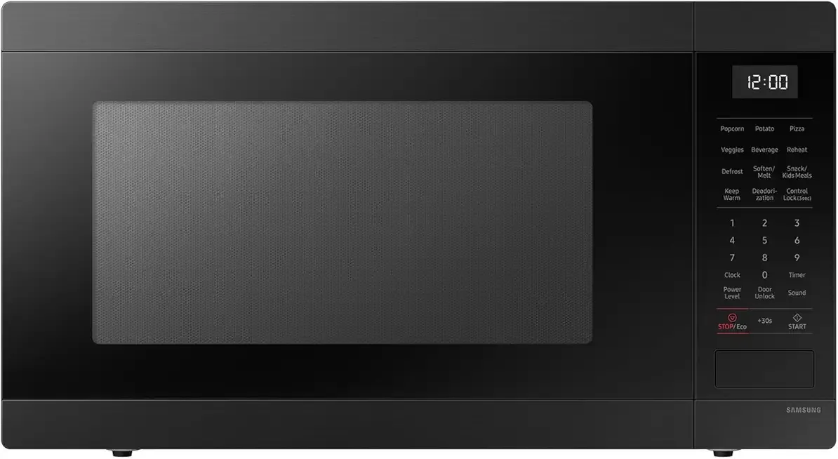 SAMSUNG 1.9 cu. ft. Countertop Microwave with Sensor Cooking, Matte Black Stainless Steel, MS19DG8500MTAA