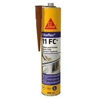 Sellador poliuretánico Sikaflex gris 300 ml