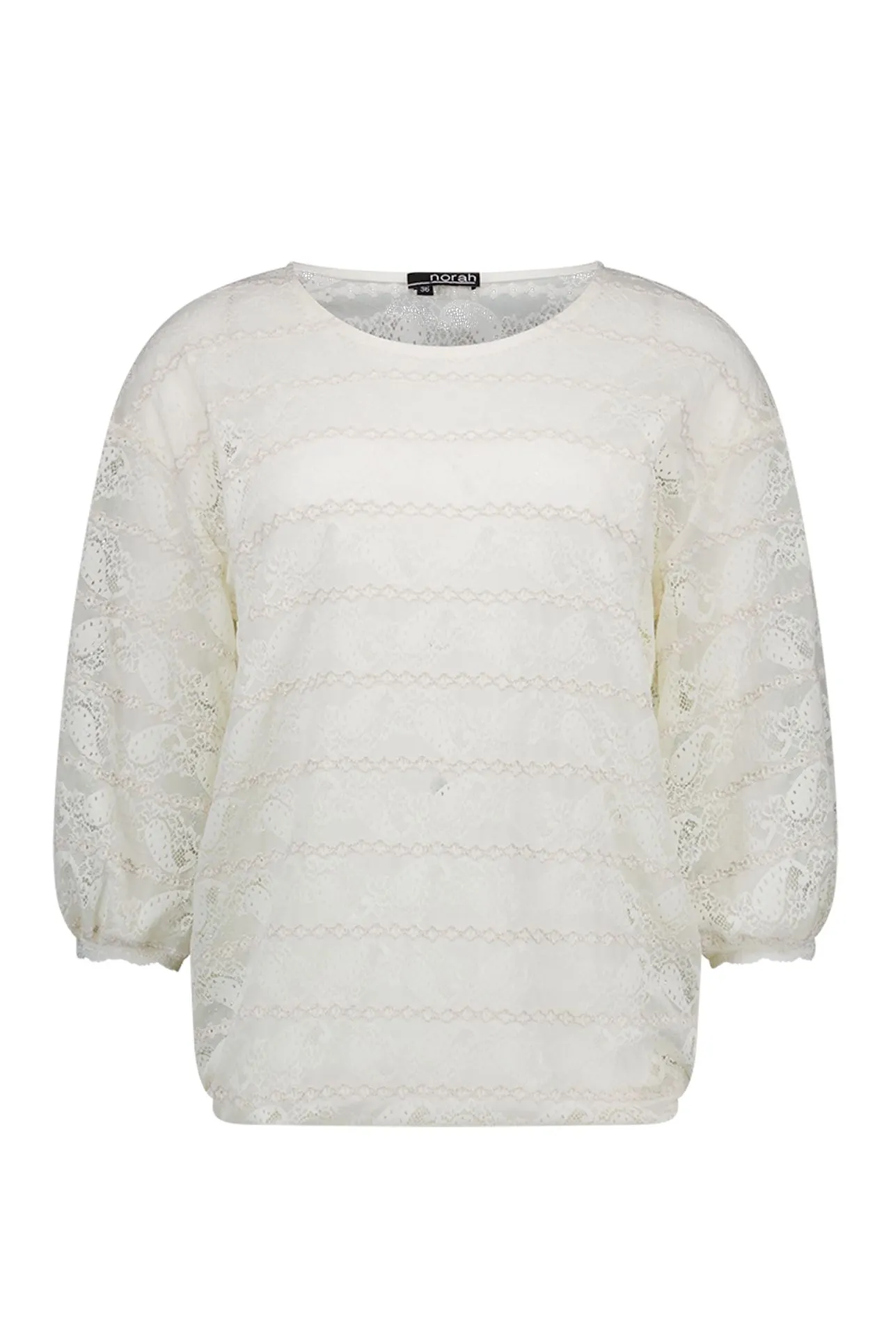 Ecru kanten shirt