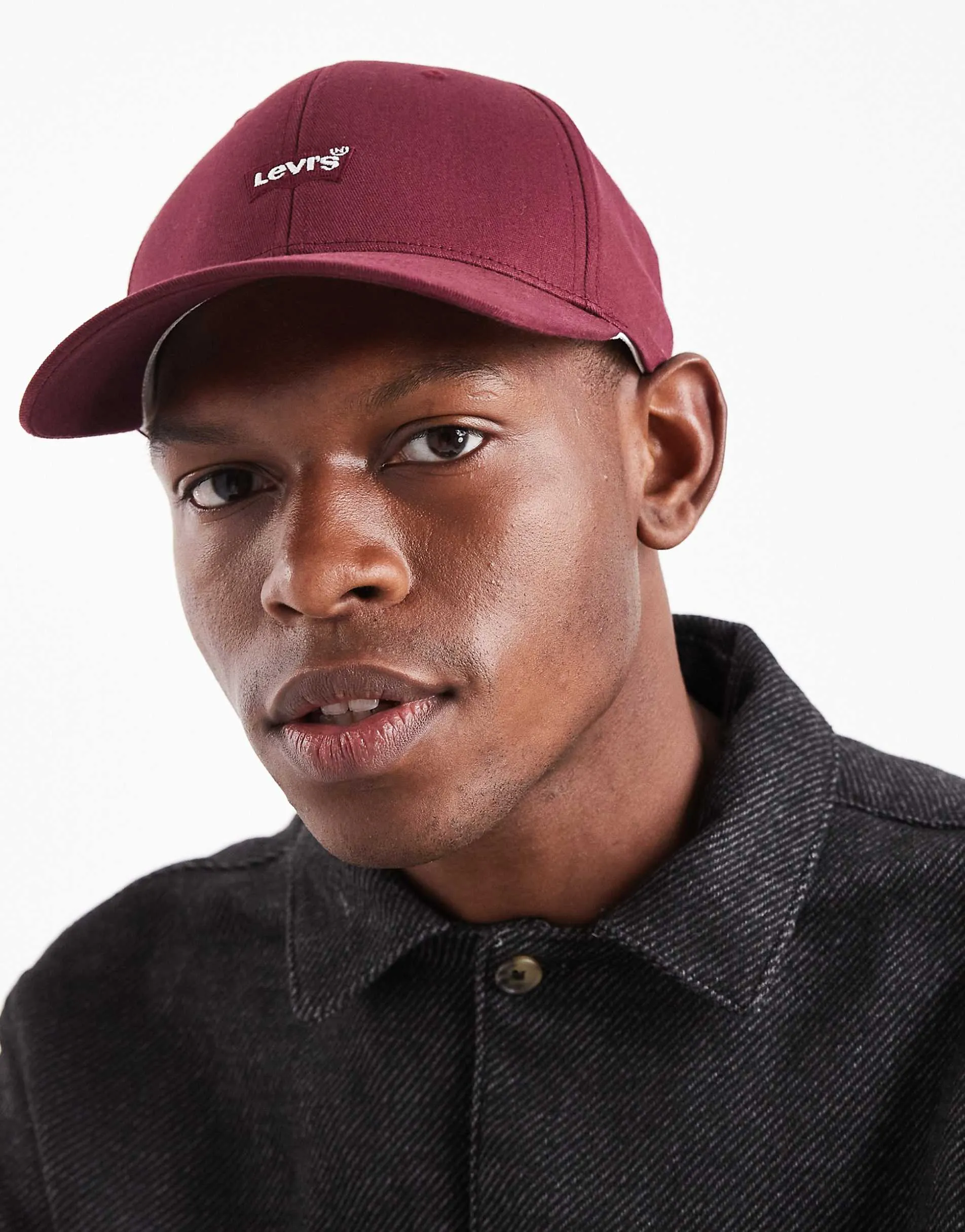 Levi's Housemark flexfit cap in red