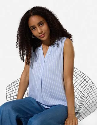 blusa - Stampa allover - Azzurro