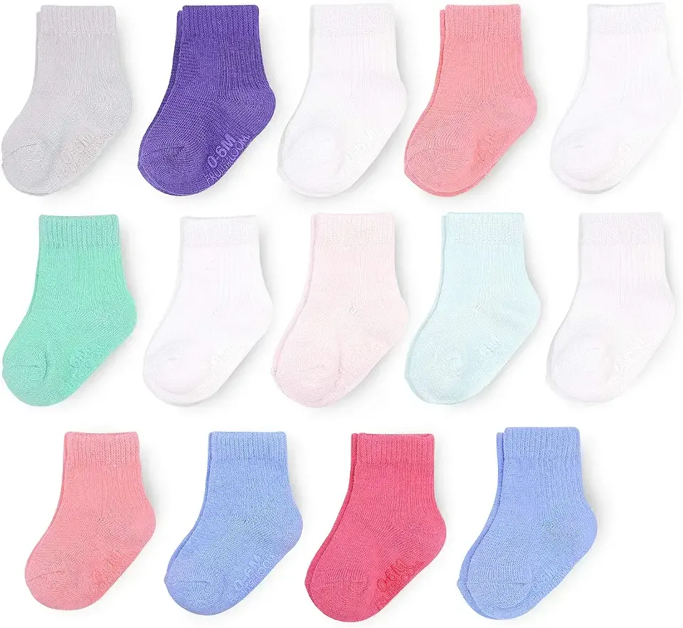 Baby & Toddler Grow & Fit Flex Zones Cotton Stretch Socks - Unisex, Girls, Boys