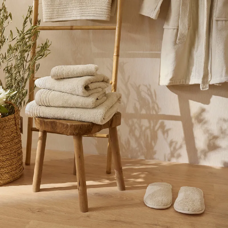 Toalla algodón peinado - Basic LM avena